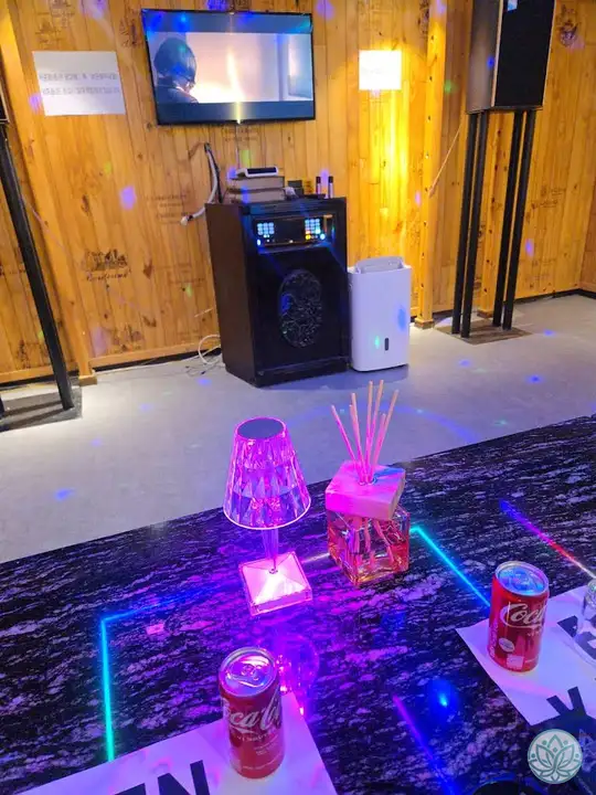 가라오케 기계 조명